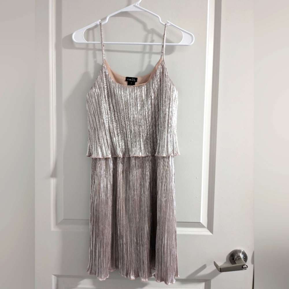 Pink Shiny Flapper Style Dress